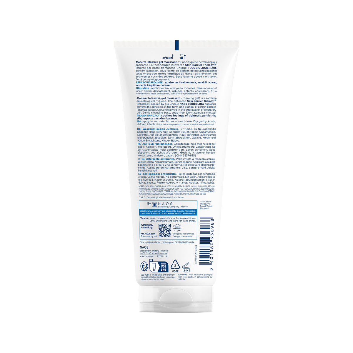 bioderma Atoderm Intensive Gel Moussant200 ml