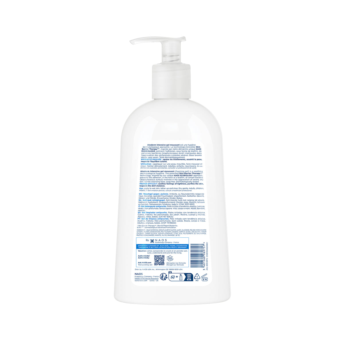 BIODERMA Atoderm Intensive Gel Moussant500 ml