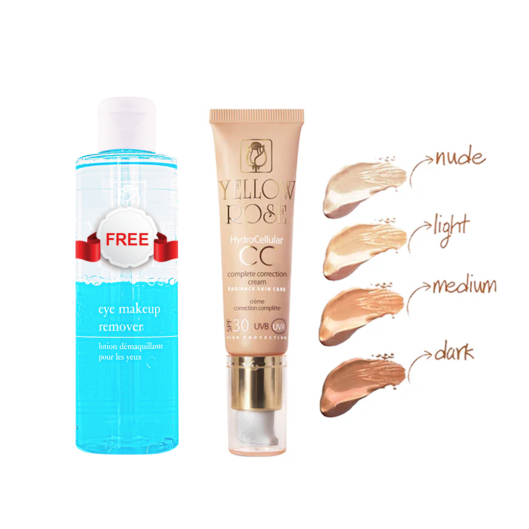 Yellow Rose Complete Correction CC Cream 30 mL + Make Up Remover  200 ml